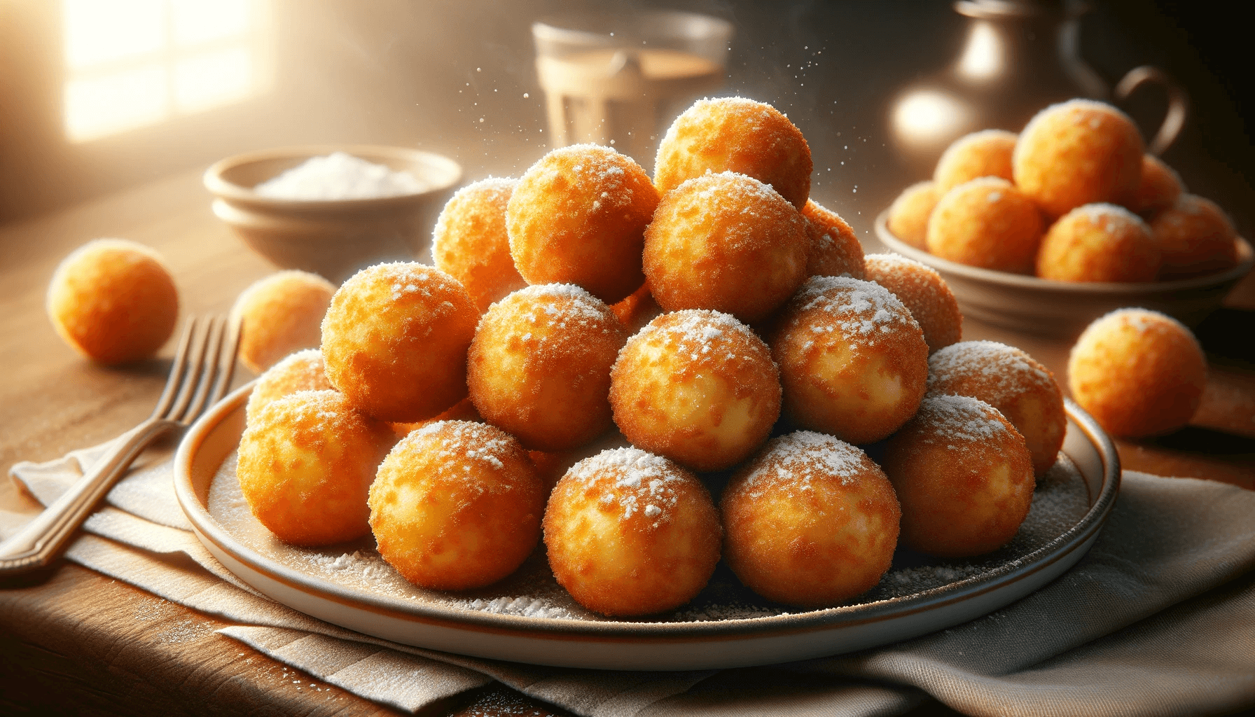 Пампушки с творогом (картофельные)